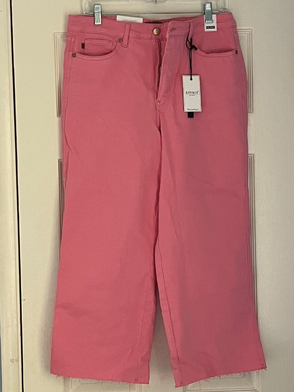 NWT Judy Blue Pink Wide Leg Jeans
